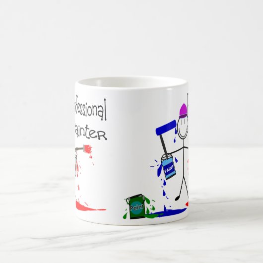 Berufliche Malerin Kaffeetasse (Mittel)