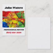 Berufliche Malerin | Malen und Dekorieren von Büst Visitenkarte (Vorne/Hinten)