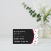 Berufliche Maniküre-Kontaktkarten Telefonnummerkarte (Stehend Vorderseite)