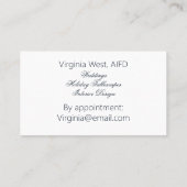 Berufliche Marmor- und GranitVisitenkarte Visitenkarte (Rückseite)