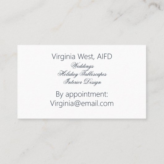 Berufliche Marmor- und GranitVisitenkarte Visitenkarte (Rückseite)