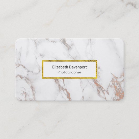Berufliche Marmortextur Visitenkarte (Vorderseite)
