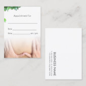Berufliche Massage-Therapie-Salon-Verabredung Terminkarte (Vorne/Hinten)