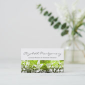 Berufliche Massage-Visitenkarte der weißen Blume Terminkarte (Stehend Vorderseite)