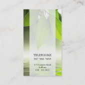 Berufliche Massage/Wellness-Center-Visitenkarte Visitenkarte (Rückseite)