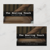 Berufliche Massagetherapie Masseuse Entspannung Visitenkarte (Vorne/Hinten)