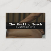 Berufliche Massagetherapie Masseuse Entspannung Visitenkarte (Vorderseite)