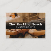 Berufliche Massagetherapie Masseuse Entspannung Visitenkarte (Vorderseite)