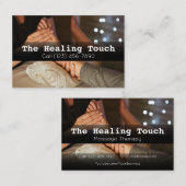 Berufliche Massagetherapie Masseuse Entspannung Visitenkarte (Vorne/Hinten)