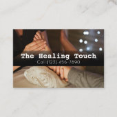 Berufliche Massagetherapie Masseuse Entspannung Visitenkarte (Vorderseite)