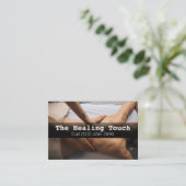 Berufliche Massagetherapie Masseuse Entspannung Visitenkarte (Stehend Vorderseite)