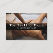 Berufliche Massagetherapie Masseuse Entspannung Visitenkarte (Vorderseite)