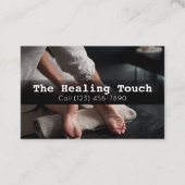 Berufliche Massagetherapie Masseuse Entspannung Visitenkarte (Vorderseite)