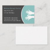 Berufliche Massagetherapie Visitenkarte (Vorne/Hinten)
