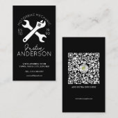 Berufliche Mechanik mit Schlüssel und Spanner Visitenkarte (Vorne/Hinten)