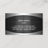 Berufliche Metal-Background-Automotive Visitenkarte (Rückseite)