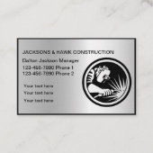 Berufliche Metallbaufirma Visitenkarte (Vorderseite)