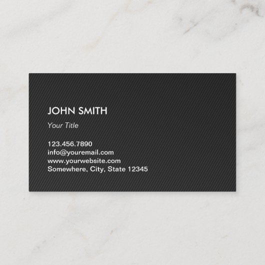 Berufliche Metallmonogrammkonstruktion Visitenkarte (Rückseite)