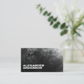 Berufliche Minimal Black Scribble Visitenkarte (Stehend Vorderseite)