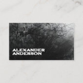 Berufliche Minimal Black Scribble Visitenkarte (Vorderseite)