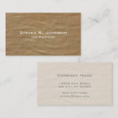 Berufliche Minimal Sandstone Look Visitenkarten Visitenkarte (Vorne/Hinten)
