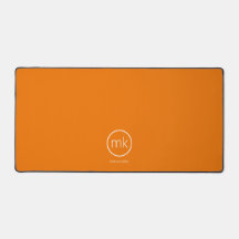 Berufliche Minimale Monogramm-Mandarine Orange