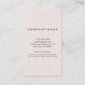 Berufliche minimale vertikale visitenkarte (Rückseite)