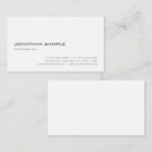 Berufliche minimale Vorlage Elegant Moderne Visitenkarte (Vorne/Hinten)