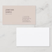 Berufliche minimale Vorlage Moderne Design Chic Visitenkarte (Vorne/Hinten)