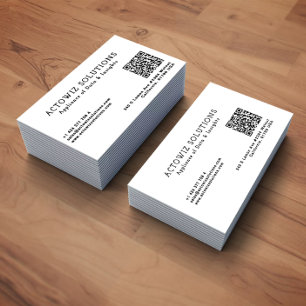 Berufliche Minimalistisch bearbeitbare Information Visitenkarte