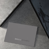 Berufliche Minimalistisch-Grau-Visitenkarte Visitenkarte