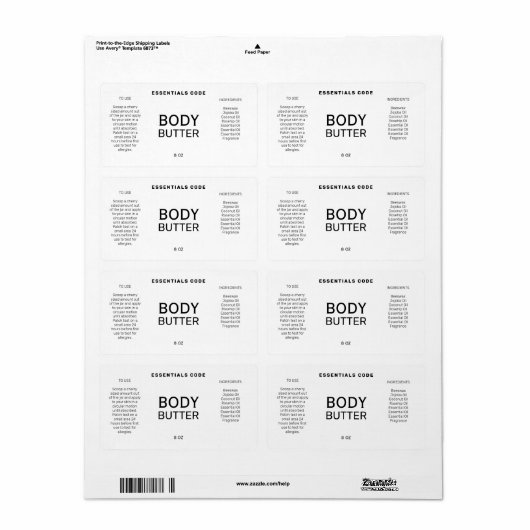 Berufliche Minimalistische Buttermarken (Vorne)