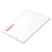 Berufliche Minimalistische, einfache Weiße Moderne Notizblock (angewinkelt)