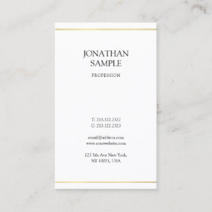 Berufliche minimalistische Elegante Design Moderne Visitenkarte