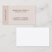 Berufliche Minimalistische Elegante Farben Einfach Visitenkarte (Vorne/Hinten)