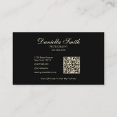 Berufliche Minimalistische Fotografie Visitenkarte (Rückseite)