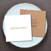 Berufliche Minimalistische Kraft Quadratische Visitenkarte