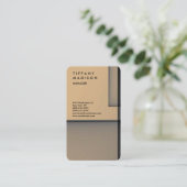 Berufliche Minimalistische Kunst Trendy Stilvoll Visitenkarte (Stehend Vorderseite)