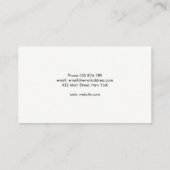 Berufliche Minimalistische moderne Linien Visitenkarte (Rückseite)