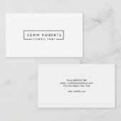 Berufliche Minimalistische moderne Linien Visitenkarte (Vorne/Hinten)