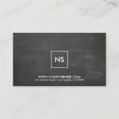 Berufliche Minimalistische moderne Plan-Tafel Visitenkarte (Rückseite)