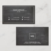 Berufliche Minimalistische moderne Plan-Tafel Visitenkarte (Vorne/Hinten)