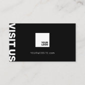 Berufliche Minimalistische Moderne Telefonnummerkarte (Rückseite)