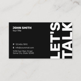 Berufliche Minimalistische Moderne Telefonnummerkarte