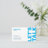 Berufliche Minimalistische Moderne Visitenkarte (Stehend Vorderseite)