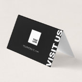 Berufliche Minimalistische Moderne Visitenkarten (Rückseite)