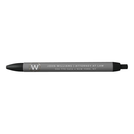 Berufliche Minimalistische Monogramm-Pens Kugelschreiber (Vorderseite)