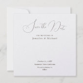 Berufliche Minimalistische Perle Shimmer Save The Date (Vorderseite)