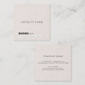 Berufliche Minimalistische quadratische Quadratische Visitenkarte (Vorne/Hinten)