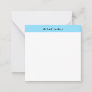 Berufliche Minimalistische Schlichte Blautöne Mitteilungskarte